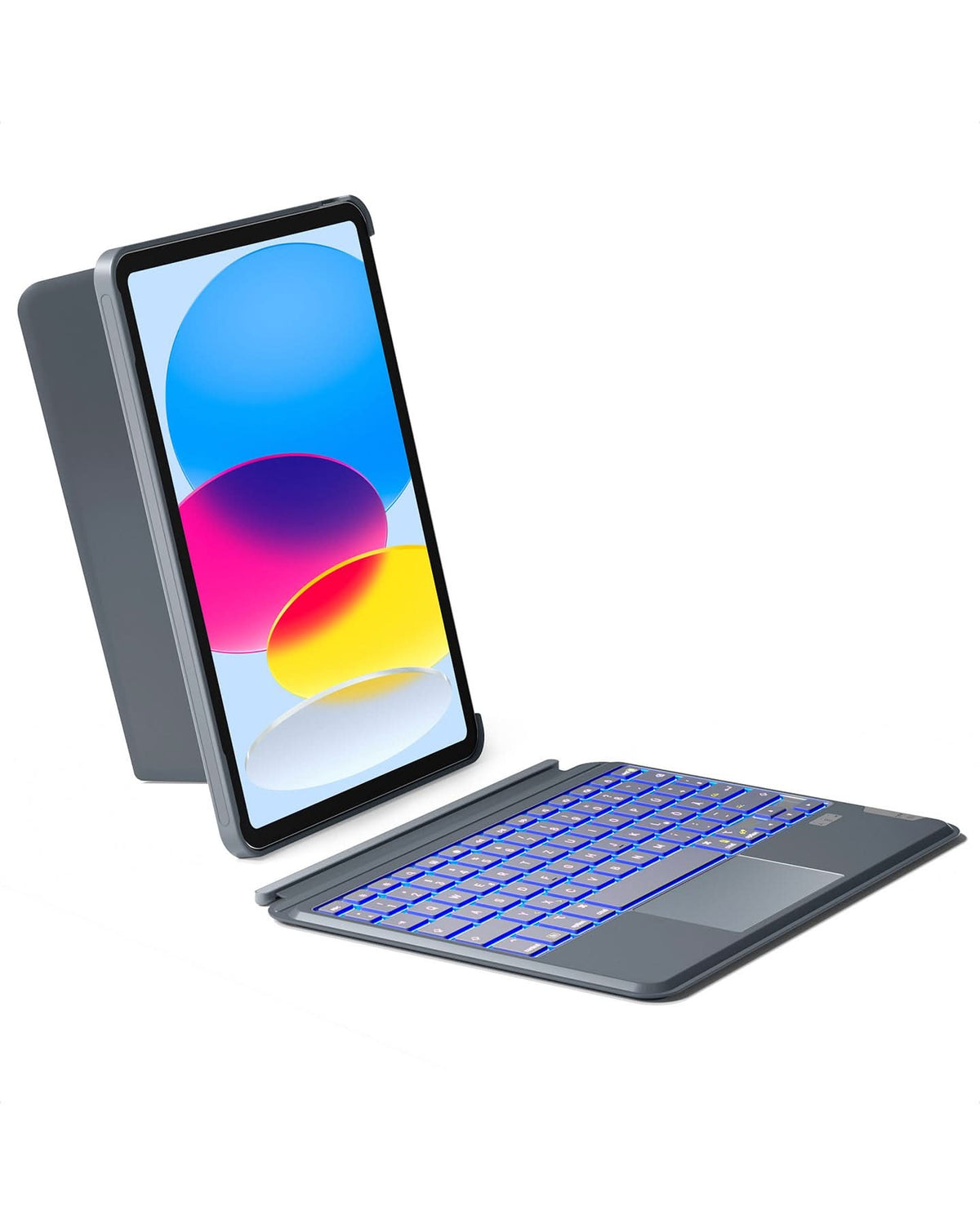 inateck DE Abnehmbare iPad Tastatur für das iPad 11" 11 Gen (A16 2025), iPad 10.9" 10 Gen (2022), KB04112 Gray