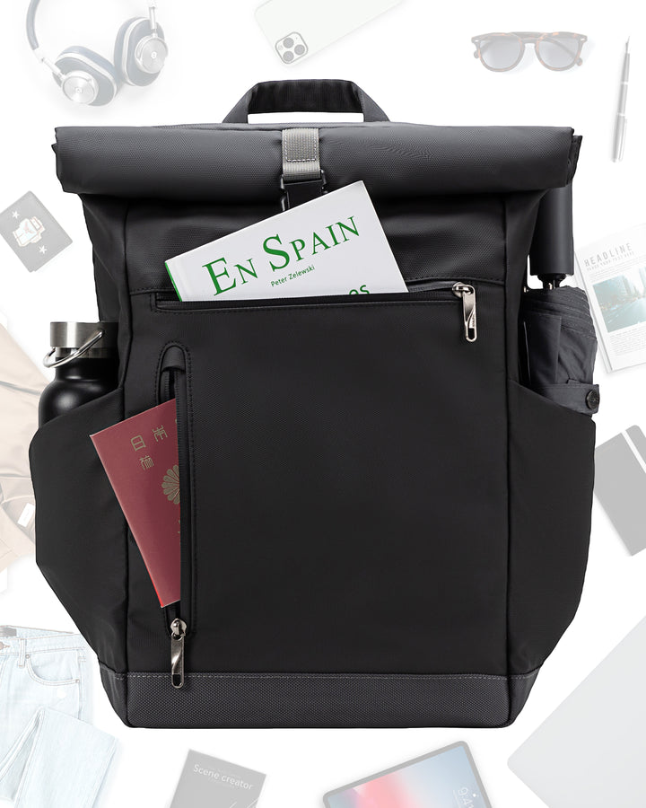 25-30L RollTop Rucksack wasserabweisend Daypack Laptoprucksack Schulrucksack, BP01003