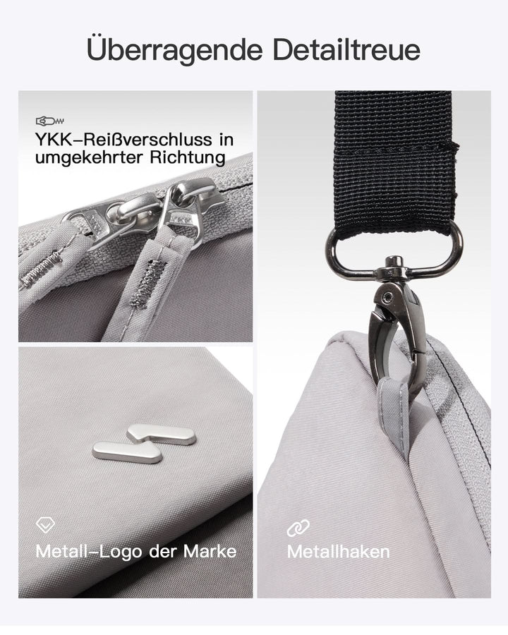 Inateck 360° Schutz Laptoptasche Hülle Schultertasche, kompatibel mit 13-Zoll MacBook Pro/Air, 14-Zoll MacBook Pro/Max (