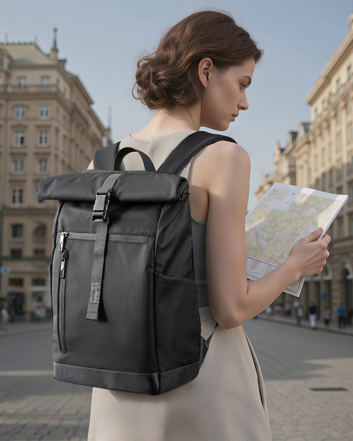 25-30L RollTop Rucksack wasserabweisend Daypack Laptoprucksack Schulrucksack, BP01003