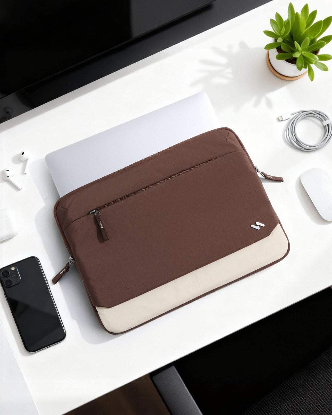 Inateck 360° Schutz Laptoptasche Hülle Schultertasche, kompatibel mit 13-Zoll MacBook Pro/Air, 14-Zoll MacBook Pro/Max (