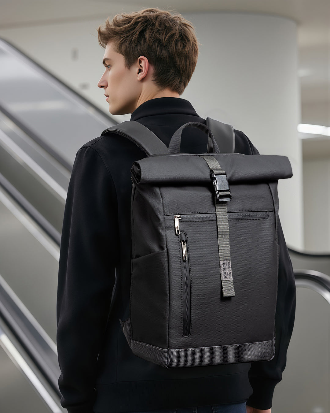 25-30L RollTop Rucksack wasserabweisend Daypack Laptoprucksack Schulrucksack, BP01003
