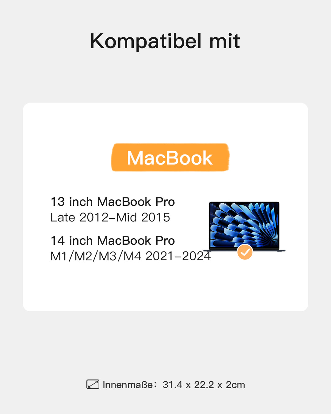 inateck DE EdgeKeeper 360° Rundumschutz Laptoptasche Schultertaschen 13-15,6 Zoll - LB03008/K5