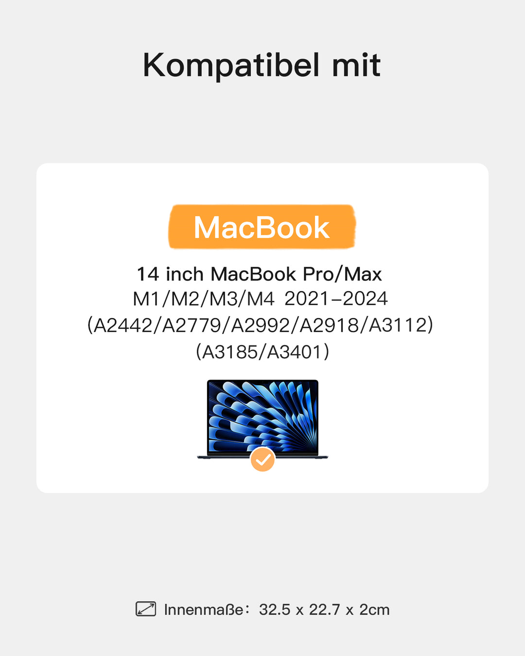 inateck DE EdgeKeeper 360° Rundumschutz Laptoptasche Schultertaschen 13-15,6 Zoll - LB03008/K5