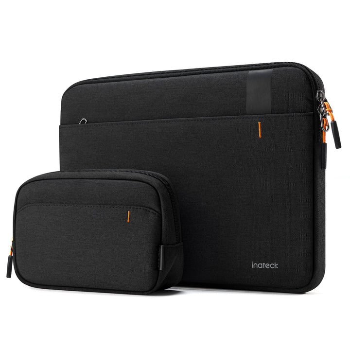 inateck DE Edgekeeper 360° Professioneller Schutz Hülle für 13" MacBook, mit Zubehörtasche, LB01011 15.3 Zoll Black
