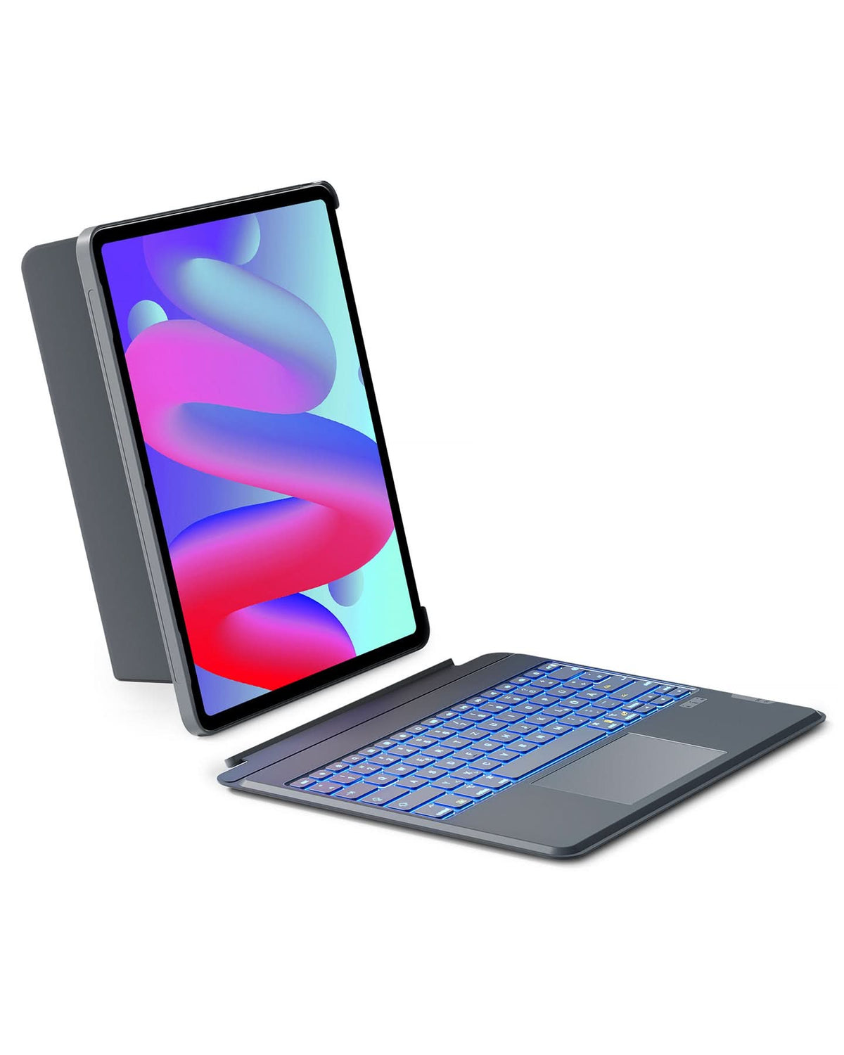 inateck DE Abnehmbare Tastatur für iPad Air 13" M3/M2 (2025/2024), iPad Air 6, iPad Pro 12.9" (6/5/4/3th), KB04118 Gray