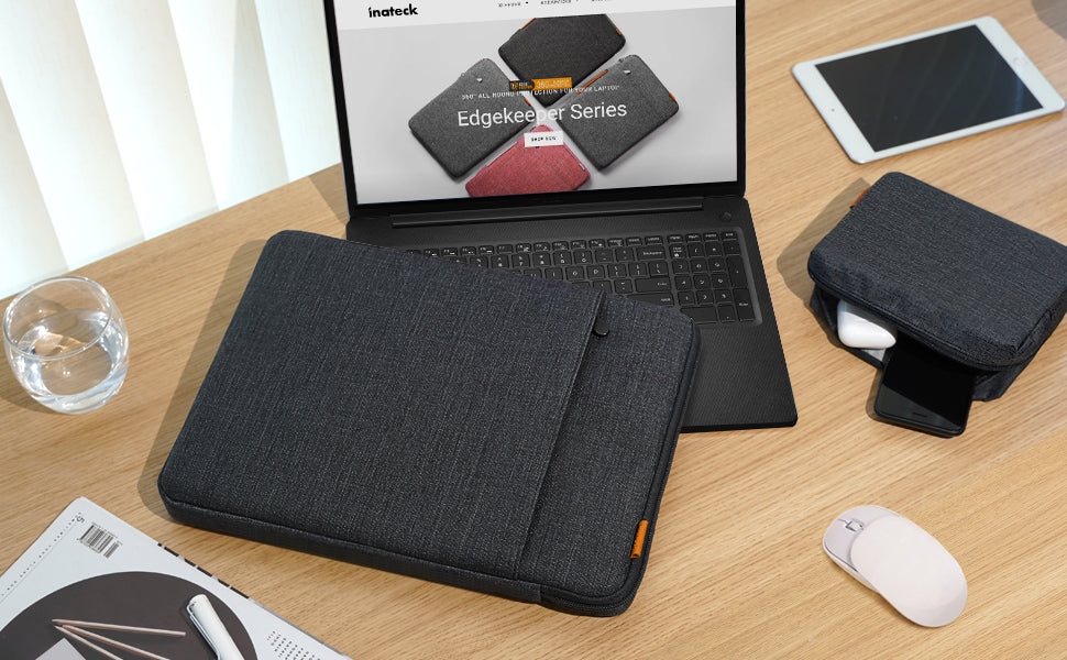 EdgeKeeper 360° Rundumschutz Laptoptasche Hülle 13-16 Zoll mit Zubehörtasche, LB01006/S1
