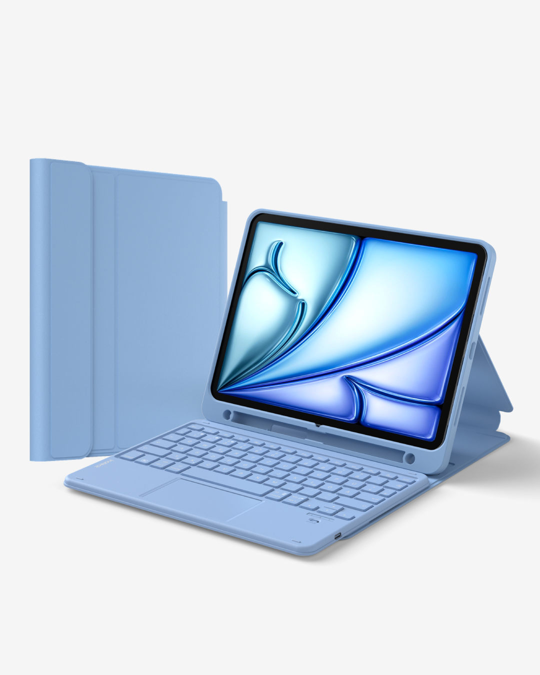 Abnehmbar Tastatur für iPad 11" A16 (2025), iPad Air 11" M4/M3/M2 (2026/2025/2024), iPad Air 10.9" 5/4, iPad Pro 11" 4/3