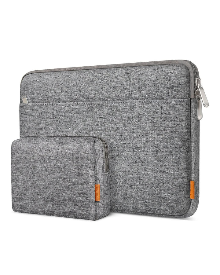 inateck DE Ultraleichte Laptoptasche Hülle 13-16 Zoll mit Zubehörtasche, LB01005 14 Zoll Grau
