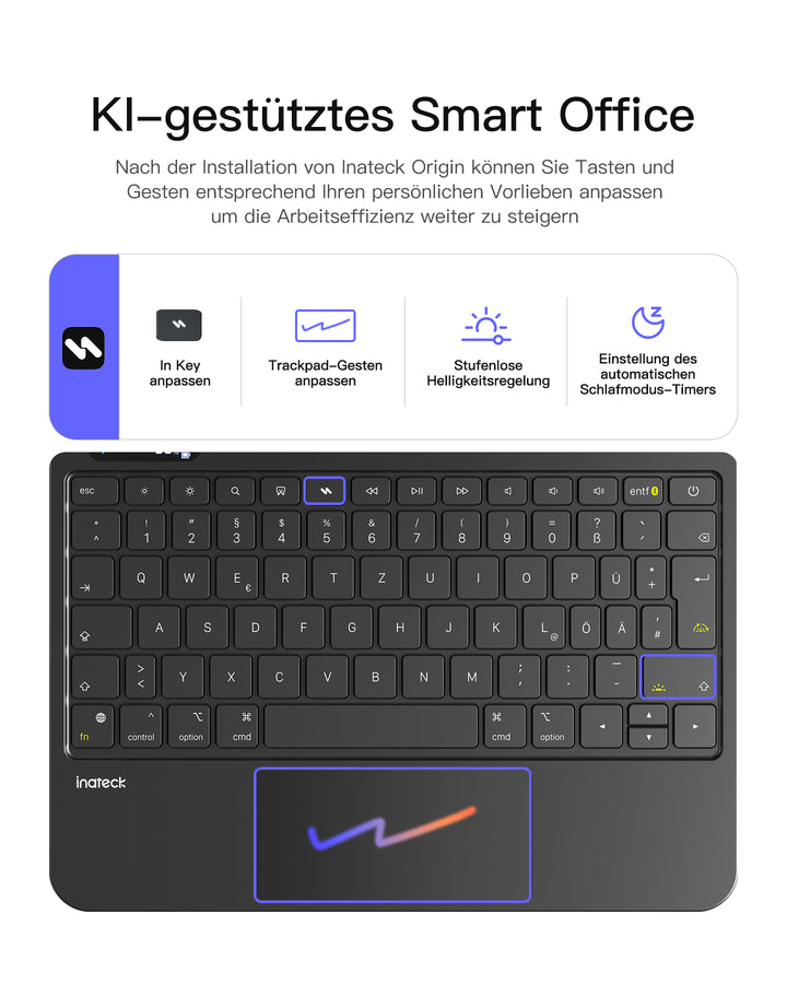 Inateck NeoMagic Magnetische Tastatur Hülle für iPad Air 11 Zoll(2025/2024), Magic Keyboard für iPad Pro 11", KB903-11A