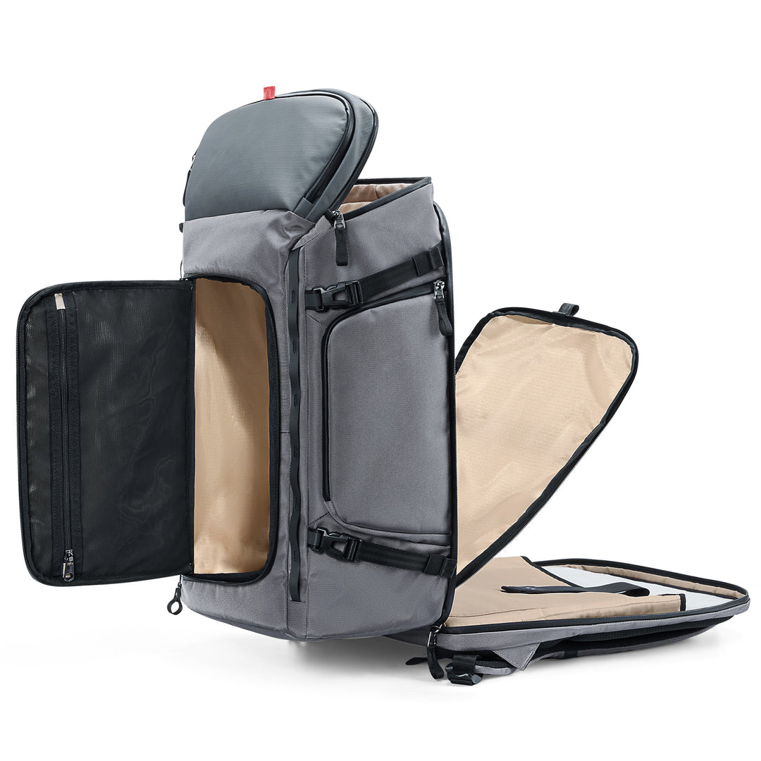 Handgepäck Rucksack 40L, TSA Freundlich Groß Reiserucksack Spritzwassergeschützt Travel Backpack für 17 Zoll Laptop, BPX