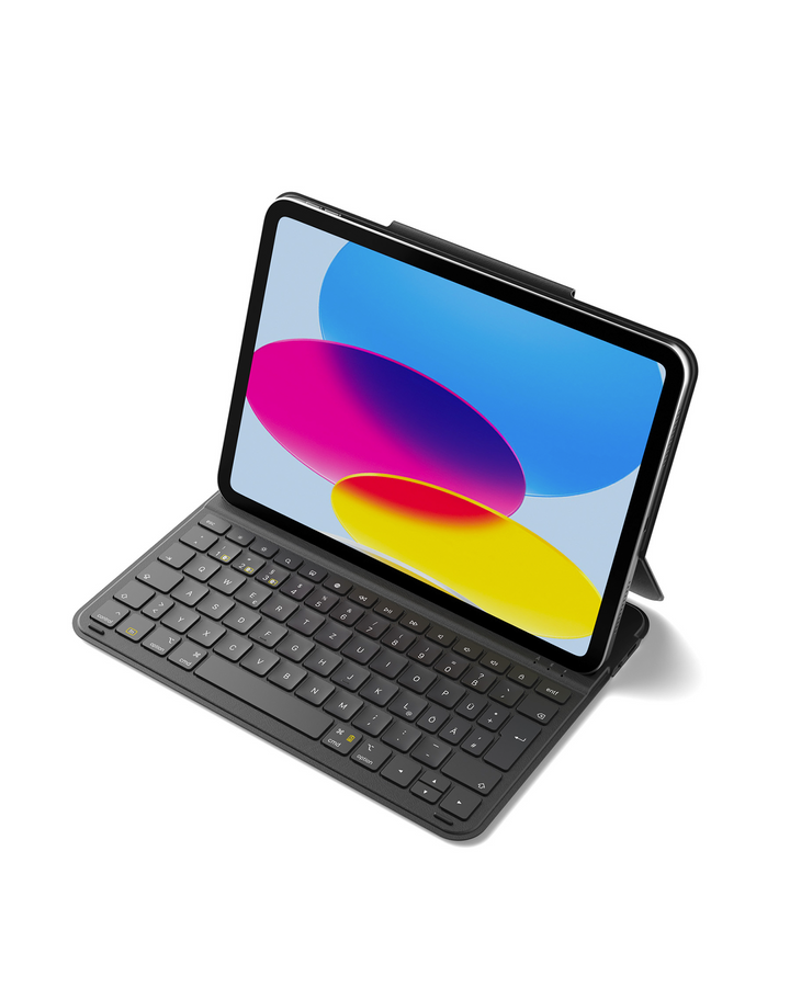 Inateck abnehmbare Tastaturhülle für iPad 11 Zoll (A16) 2025 / iPad 10 Generation 10,9 Zoll, QWERTZ, KB204